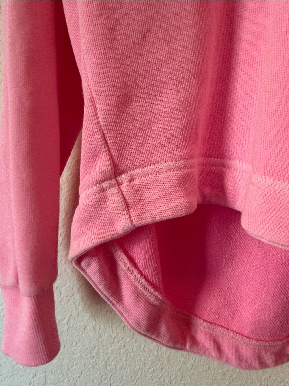 Old Navy Pink V-Neck Hooded Lightweight Tunic Length Pullover Hoodie size small - Picture 11 of 11